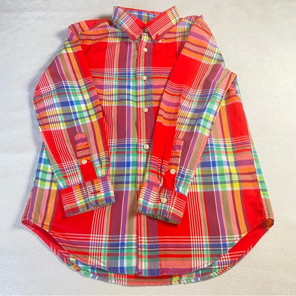 Ralph Lauren shirt multicolor summer boys. Size 6